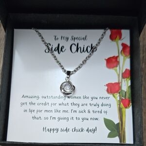 Elegant Silver Necklace with Crystal Pendant